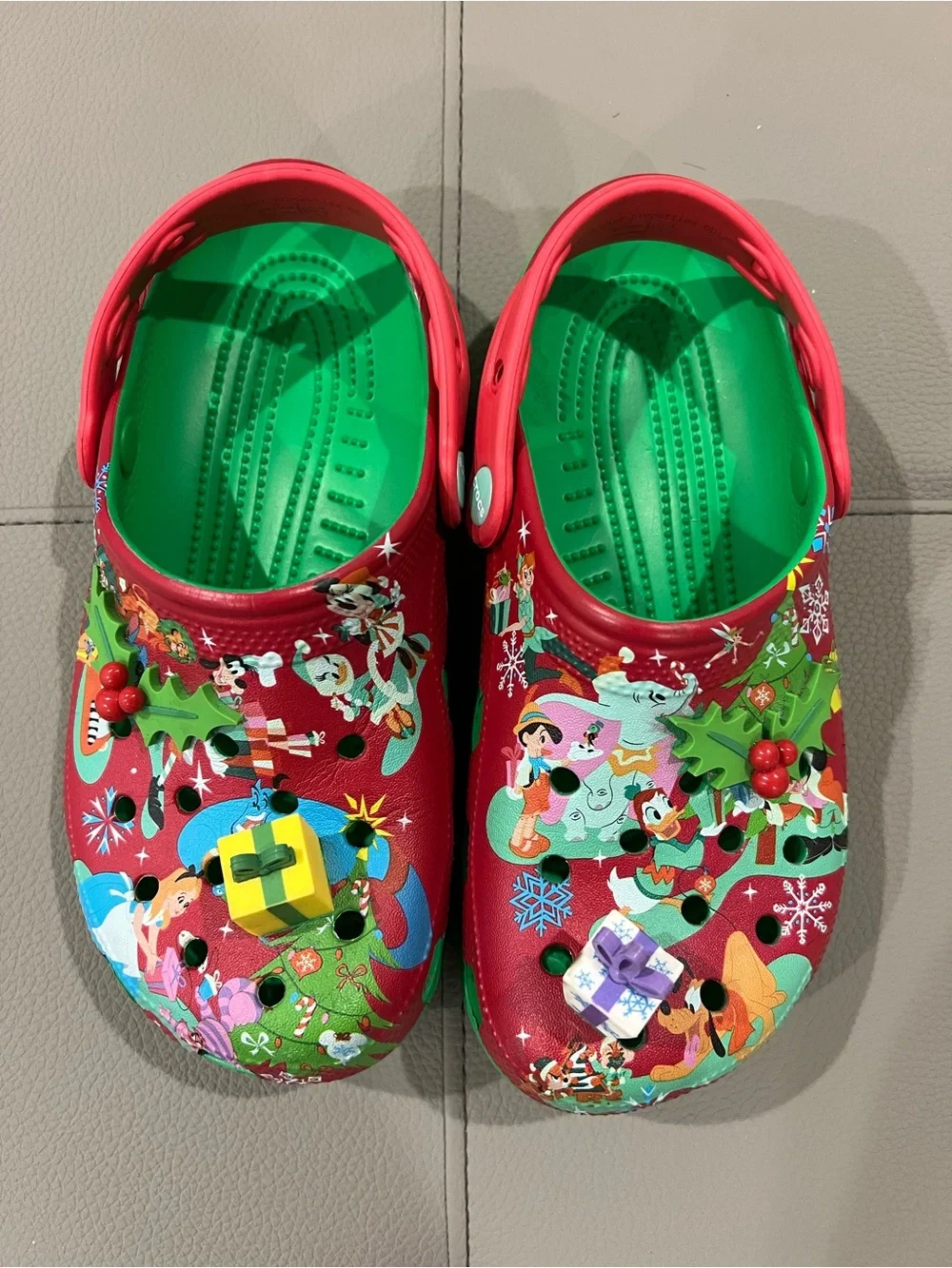 Disney Holiday Christmas 2023 Loungefly with Matching Festive Crocs Bundle
